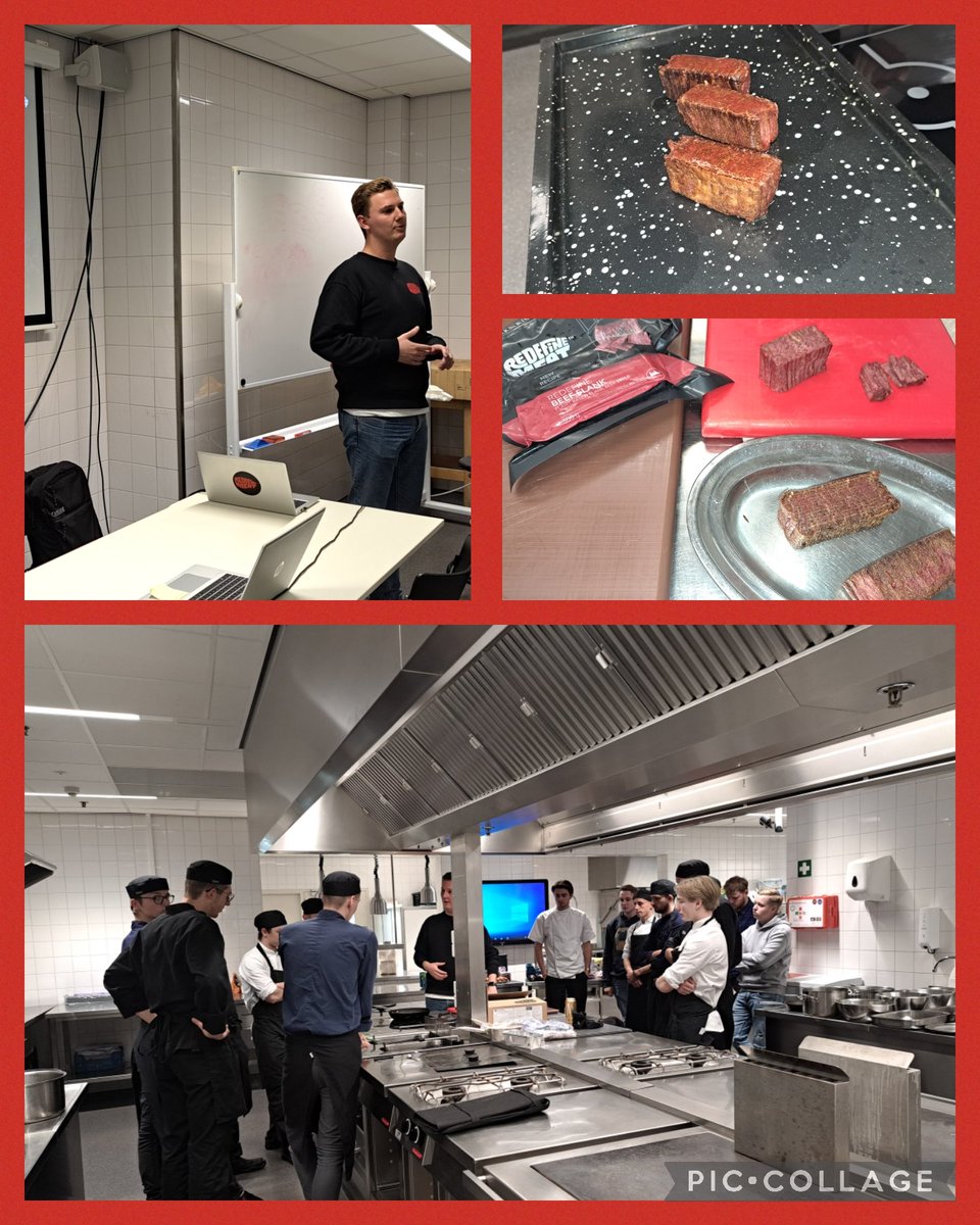RonnyEllen's tweet photo. In het kader van het keuzedeel Van Grond Tot Mond heeft Nino Nederstigt van @RedefineMeat een gastles verzorgd over 3D geprint plantbased vlees voor de derdejaars Koks van Horeca Vakopleidingen van @Deltion. Afsluitend was er een wedstrijd wie de beste plantbased burger maakte. https://t.co/nS7dtXCWNP