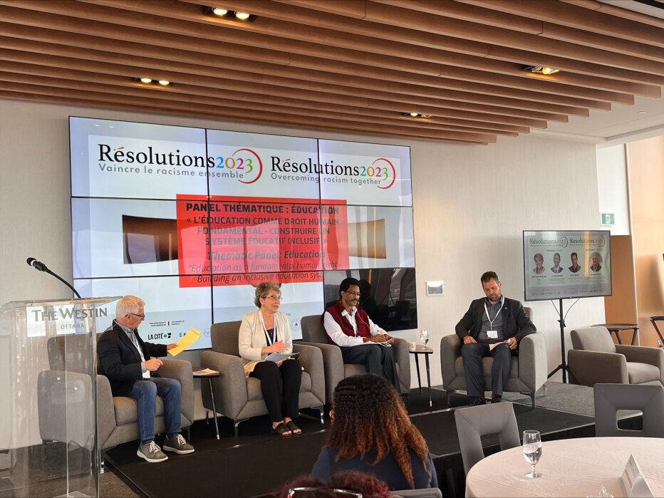 aefopresidence's tweet image. Très heureuse d&apos;avoir participé à un panel dans le cadre de la conférence #Résolutions2023 - Vaincre le #racisme ensemble. L’éducation est essentielle pour assurer la transformation de notre société. (1/2)
