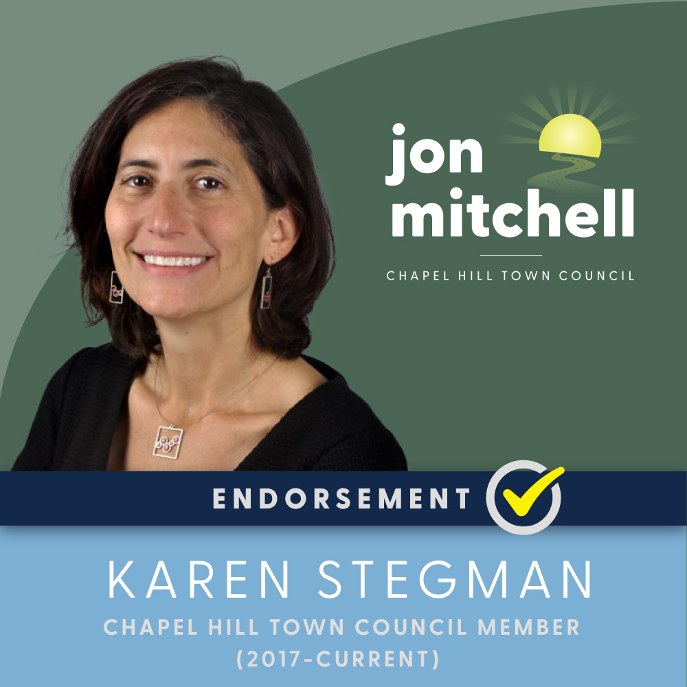 jon4chapelhill's tweet photo. I've been endorsed for Town Council by Karen Stegman, the Chapel Hill Town Council member who has served in her current role since 2017. Thanks Karen!
#endorsement #chapelhill #chapelhillnc #townofchapelhill #towncouncil https://t.co/8bWHrr2s2d