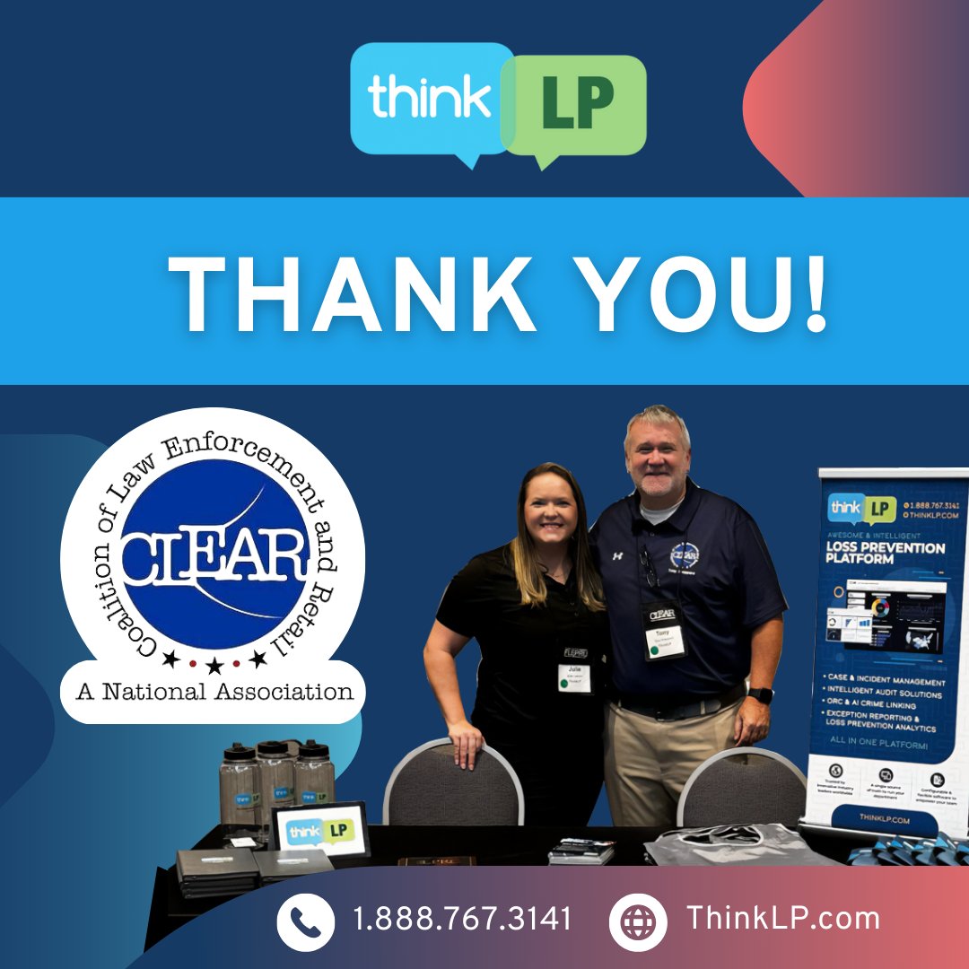 ThinkLP's tweet image. A heartfelt thank you to all the wonderful individuals who took the time to visit our booth and joined us at the incredible CLEAR conference in the beautiful city of Gainsville, Florida. Your presence truly meant a lot to us. 
#ThinkLP #CaseManagement #Audit #Analytics #CLEAR