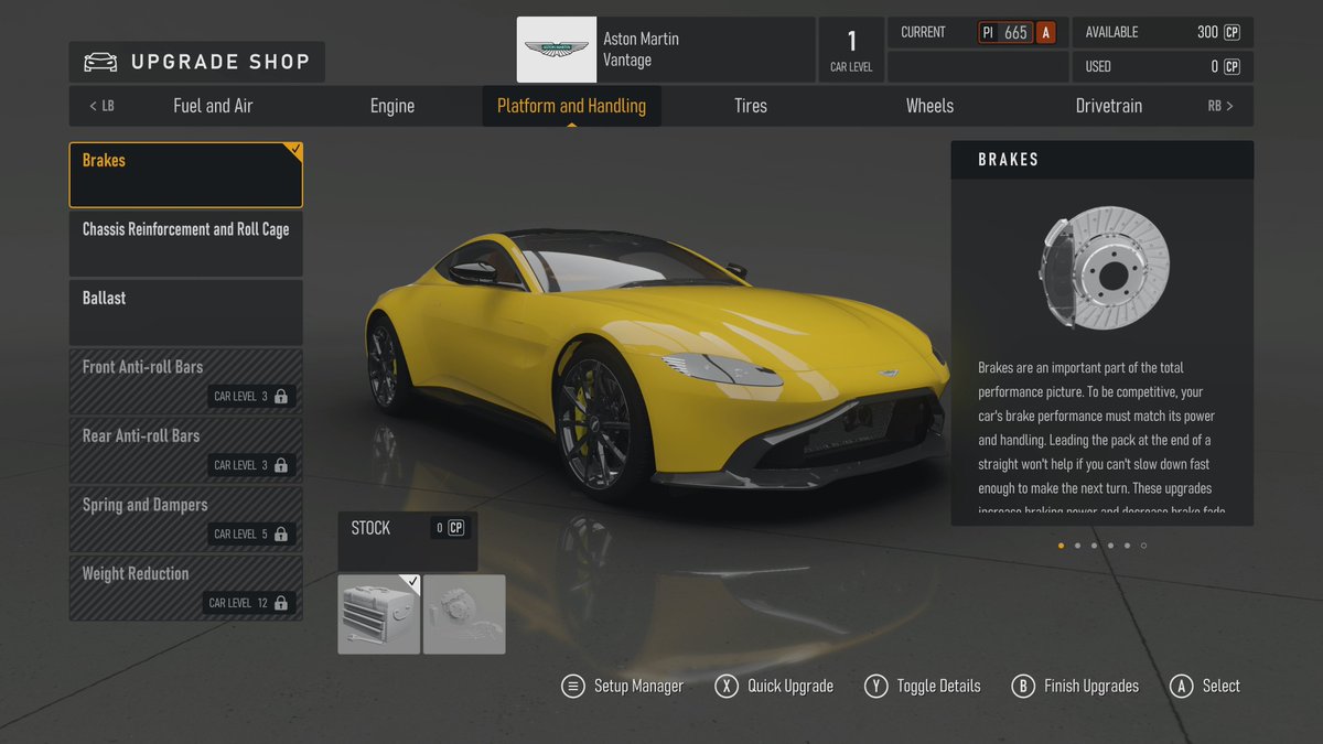 The new Forza Motorsport made it easier to unlock parts for cars...

For example...
Weight Reduction was Level 20, now Level 12
Body Kits was at Level 45, now Level 20

Still waiting for them to delete this entire system 😂