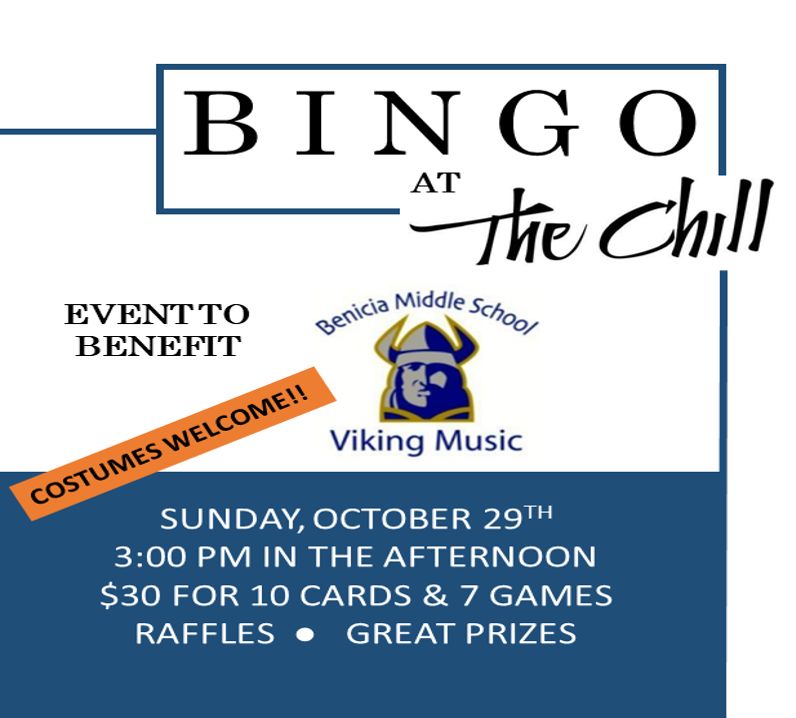 Support the BMS Band and attend "Bingo at the Chill"