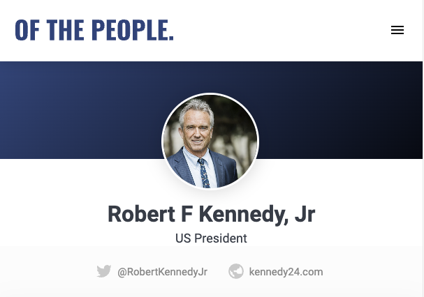 Please take a minute to mark your Approval for #RFKJr 

#Kennedy24 
ofthepeople.us/candidate/2xf5…
