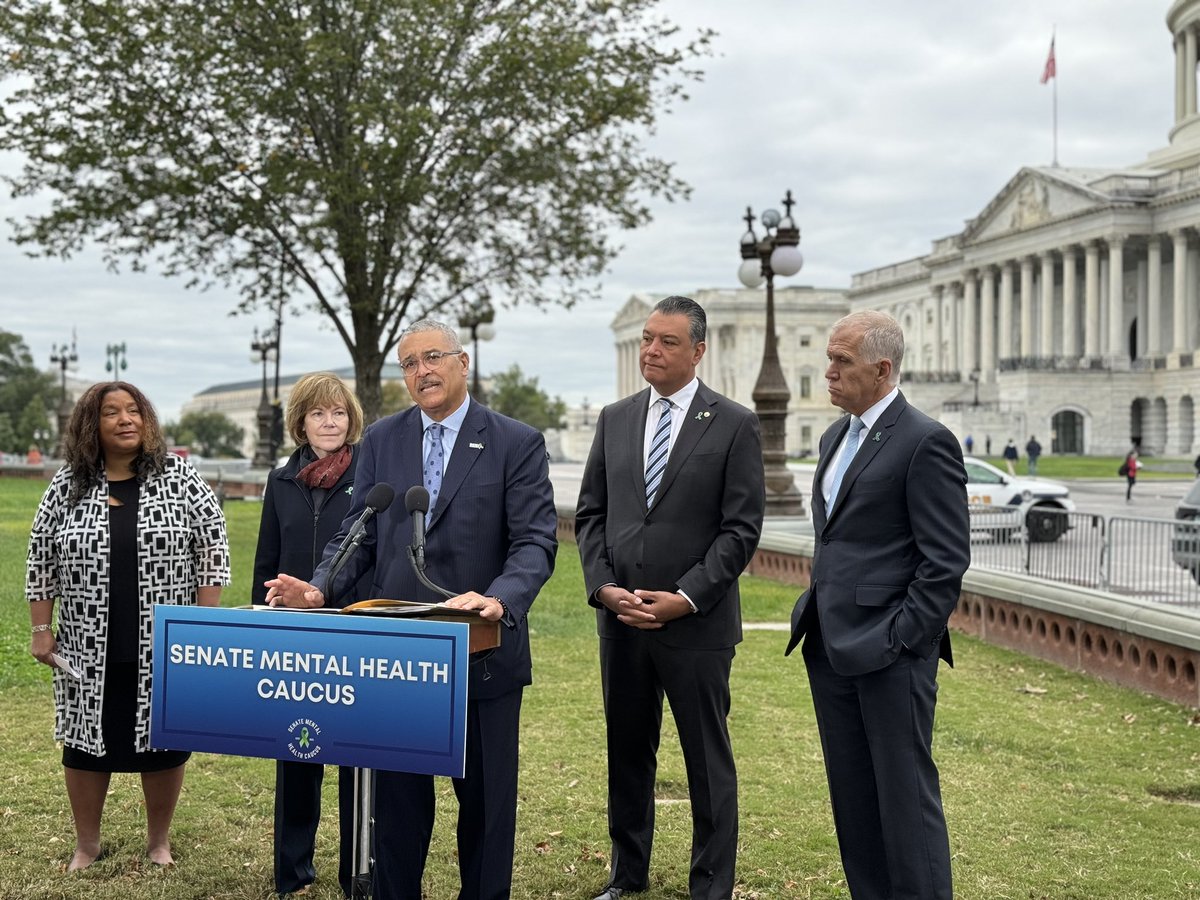 NAMI & @afspnational applaud today’s creation of the Senate Mental Health Caucus. Founded by @SenAlexPadilla, @SenThomTillis, @SenJoniErnst & @SenTinaSmith, the caucus will work to find bipartisan, common-sense solutions to address our nation’s ongoing mental health crisis. Learn
