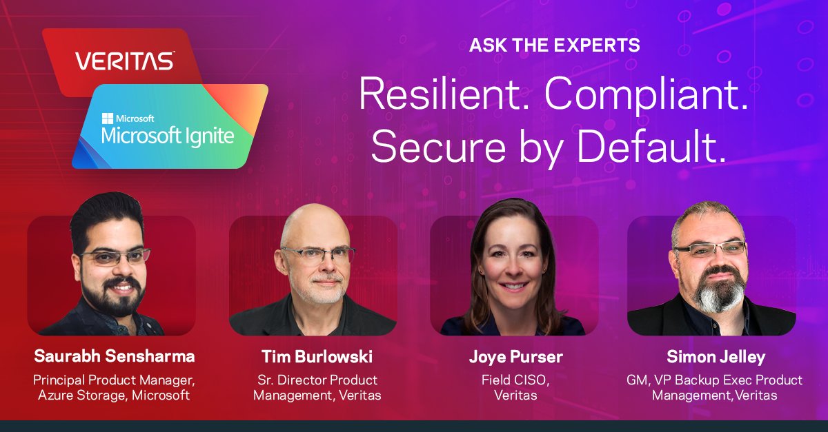 Are you maximizing the value of your #Cloud environment? Join experts from #TeamVeritas and Microsoft at #MSIgnite to discuss how to keep your data resilient, compliant, and secure. Learn more: vrt.as/3th0VU1