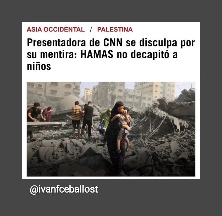 #CNNMiente #LosMediosMienten #PrensaBasura #PrensaCorrupta  
#PazEnElMundo #PazMundial #PalestineGenocide #Palestina  #GenocideinGaza #GenocidioEnGaza