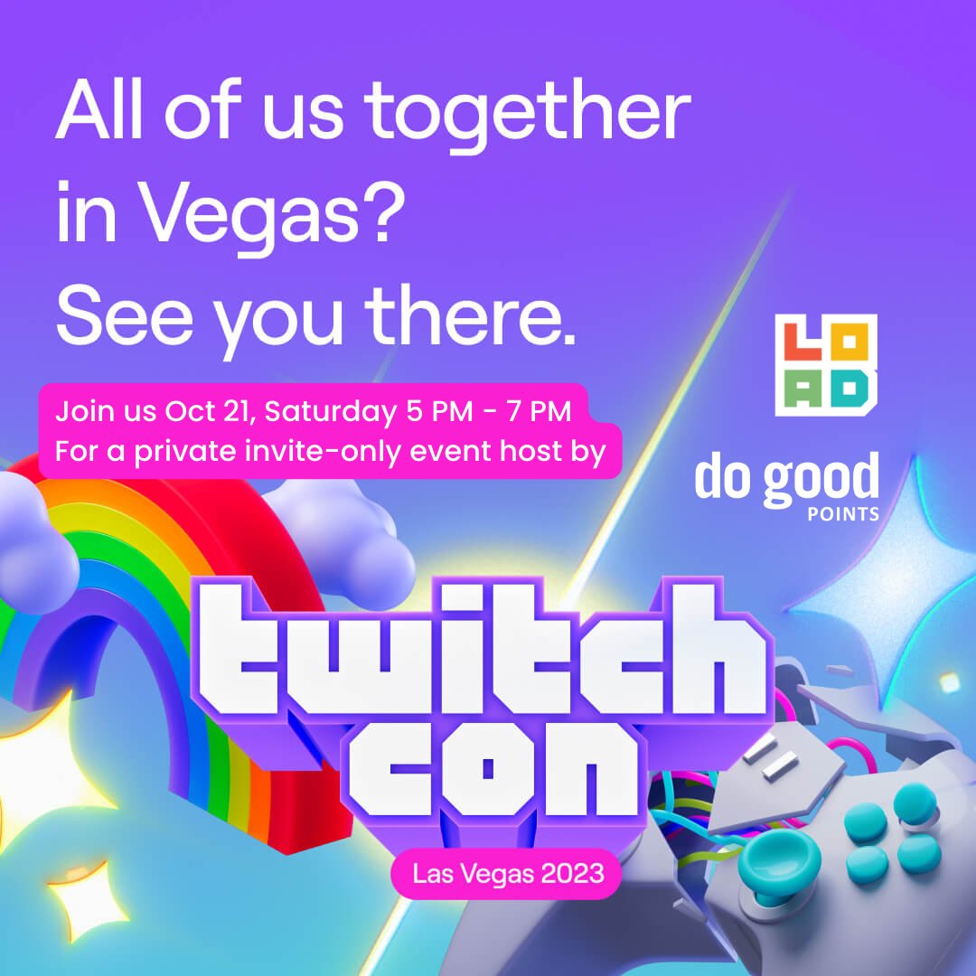DoGoodPoints's tweet photo. #CreatorsForGood-Ready for @twitchcon 2023?
Join the global gathering of gamers, streamers, and #CreatorsForGood! Immerse yourself in the Twitch community like never before!โจ
Join us at our exclusive event at The Chandelier in the Cosmopolitan for existing and new partners! ๐ https://t.co/Bw1pEc74cG