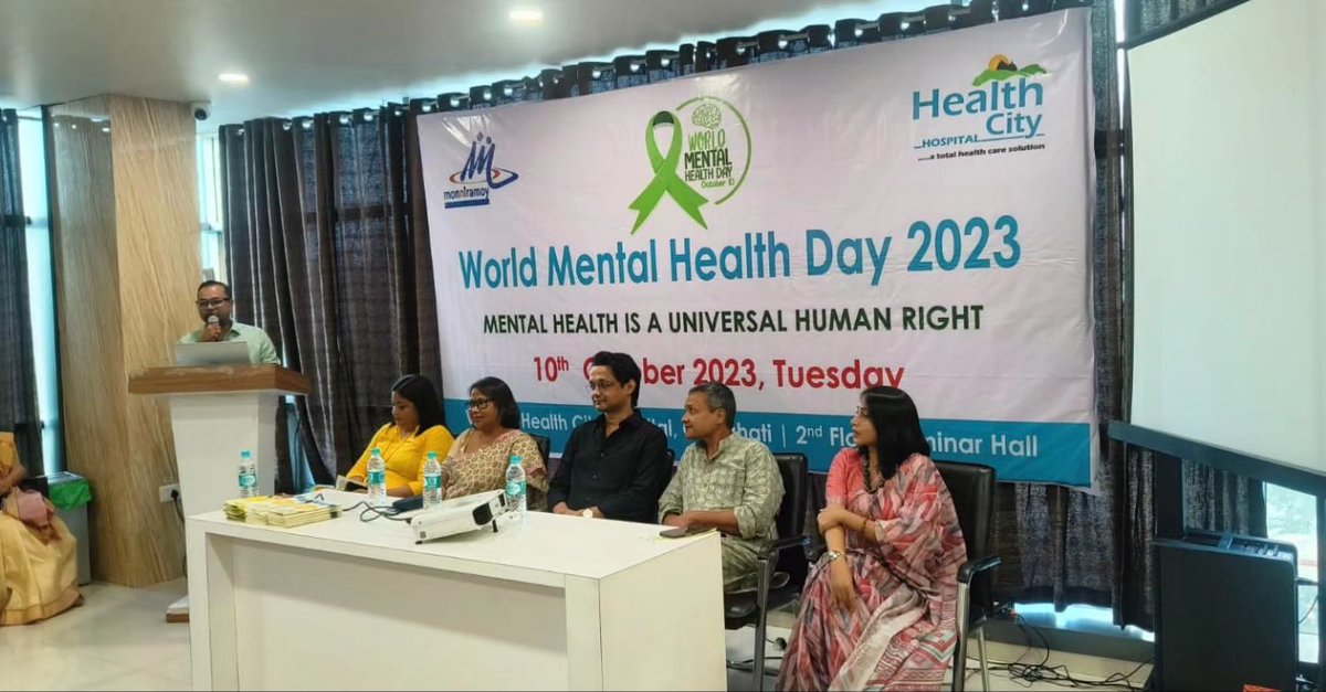 RjAaliya's tweet photo. On the occasion of World Mental Health day ,invited as one of speakers with some the eminent personalities by Health City Hospital .Lets create more awareness to be more vocal about the importance of mental healt.
#mentalhealth #mentalhealthsupport #mentalhealthawareness https://t.co/f8z4TAwrgf