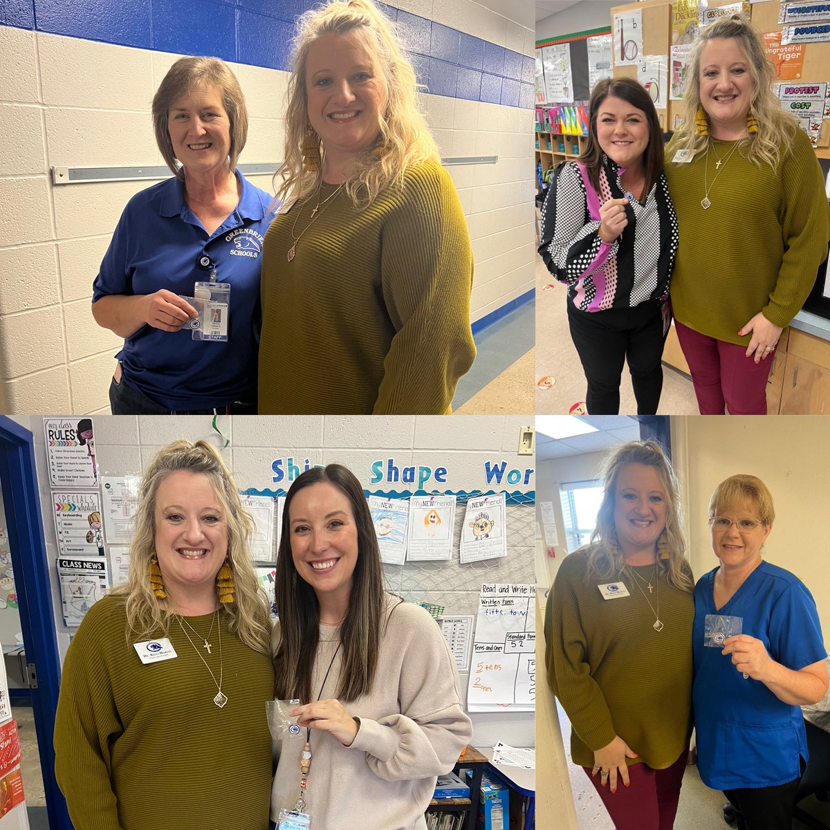 We’re celebrating our milestones at Eastside Elemetary today! Thank you, Kristen Barnett, for your 20 years as a Greenbrier educator! Thank you, Libby Smith, for 10 years, and Tyler Fletcher &amp; Patricia Hartwick for 5 years as Panthers! You’re greatly appreciated! #GreenbrierProud