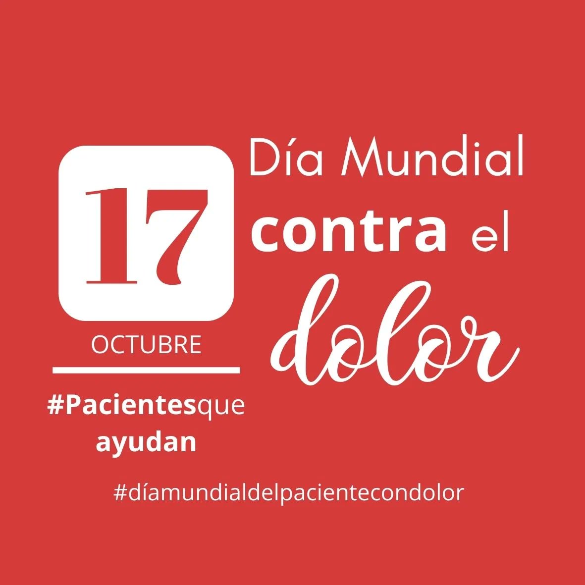 #diamundialdelpacientecondolor