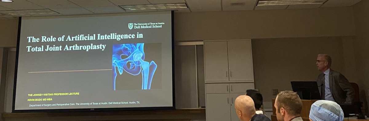 We welcome <a href="/KevinBozic/">Kevin Bozic</a>, <a href="/AAOS1/">AAOS</a> president, to <a href="/MayoClinic/">Mayo Clinic</a>! We had a wonderful time listening to his insightful presentation about how <a href="/uthealthaustin/">UT Health Austin</a> harnesses #AI to revolutionize patient experiences in orthopedic surgery!