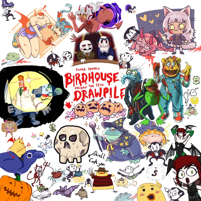 Friday the 13th Discord Drawpile with friends! 