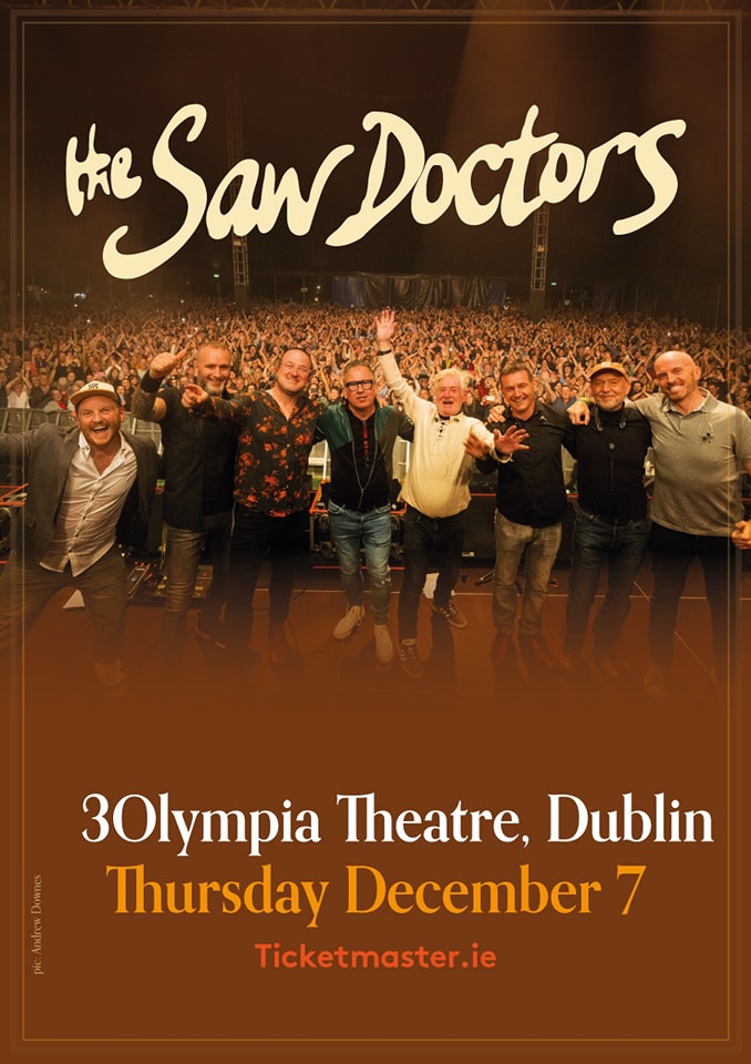 Tickets for The Saw Doctors fourth Dublin gig @ Olympia Theatre on Dec 7 go on pre sale at 10am tomorrow morning (Wednesday). Here’s the pre sale link which will go live on Ticketmaster at 10am. ticketmaster.ie/venueartist/19…...