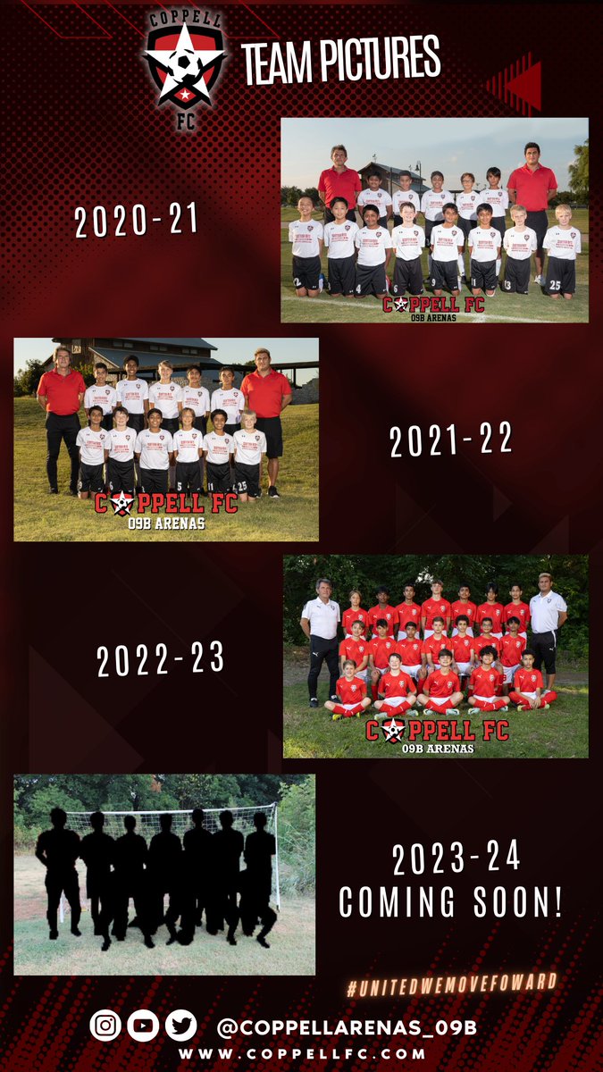 The new team picture is coming up!!

#CoppellArenas09B  #UnitedWeMoveFoward #OneTeamOneGoal
#CoppellSoccer #CoppellFC #NorthTexasSoccer #socceryouth #OneTeamOneDream  #soccerboys  #u15 #2009b #2010b #soccer