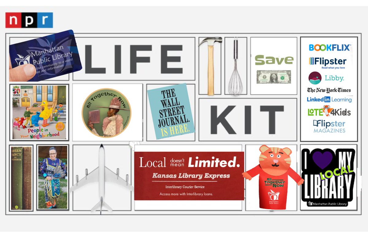 ManhattanPL's tweet photo. Have you heard "How to get the most out of your library"? Listen to #NPR's #LifeKit what you'll find in #MHKLibrary and other public libraries. 15 minutes can save you money and remind you where you can find community ... for free. https://t.co/QpGNCHpt5E https://t.co/VXrItopFSp
