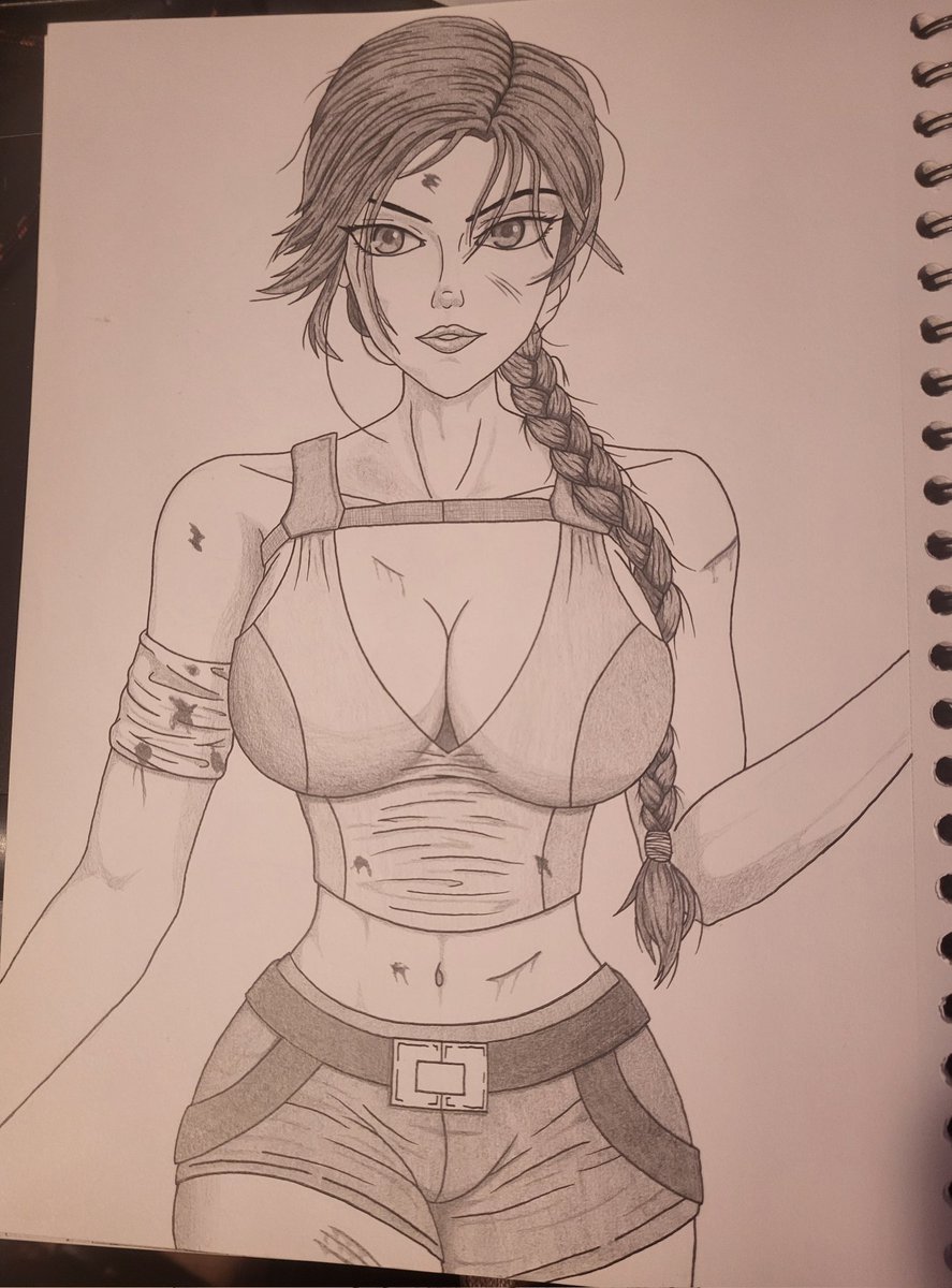 Musaddict3407's tweet photo. Lara Croft #TombRaider #LaraCroft #anime #animegirl #drawing #art #illustration #sketch #waifu #booba #lewd #fanart #nsfwart #nsfw #lewd #drawingart https://t.co/10SdsqnwU6