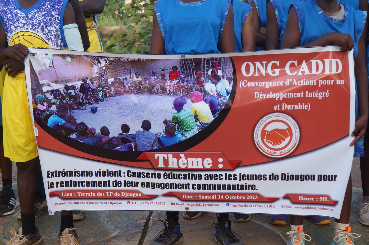 Le sport est un canal de transmission des gènes de la paix et de lutte contre l'extrémisme violent. Ce samedi 14 Octobre 2023, les jeunes de Djougou en ont témoigné sur le terrain des TP.