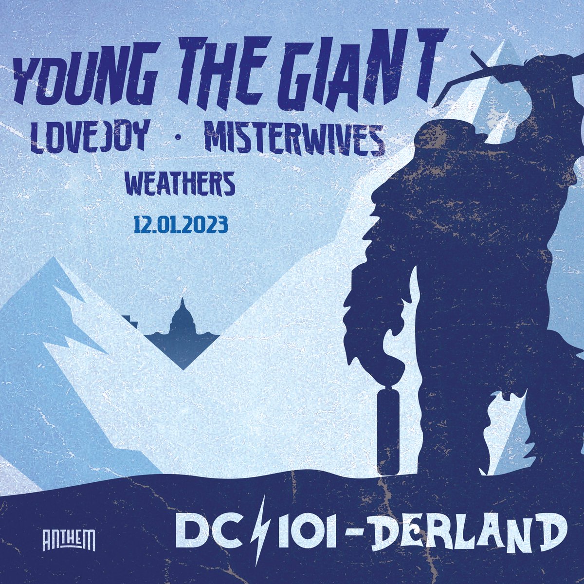 So excited DC101 is bringing us to The Anthem for #DC101derland with <a href="/youngthegiant/">Young the Giant</a> <a href="/lovejoy/">Lovejoy</a> and <a href="/Weathersband/">WEATHERS</a> on 12/1!

Presale starts 10/19 - 
dc101.com/dc101derland