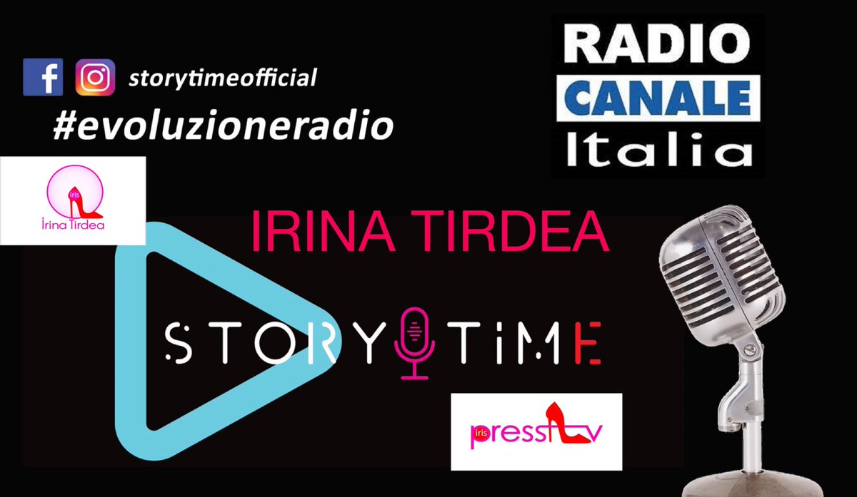 irisbyirina's tweet photo. Ci vediamo in Radio Canale Italia #radiocanaleitalia
Story Time ai microfoni Irina Tirdea #storytime
Lezioni di Stile 👠 IRIS TV
venerdì 20 ottobre dalle 17:00 🕔
#irinatirdea #iristv #irisstyle #irisistibile👠 #lezionidistile
https://t.co/wXLQ71NlWt https://t.co/yRZAmAjjoR