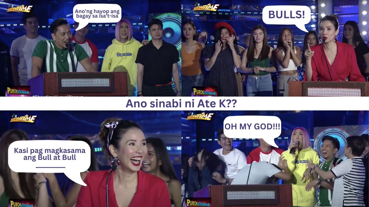 itsShowtimeNa's tweet photo. 🤣#MyShowtimeCore time! Na-miss niyo na ba ang mga PUROKatatawanan jokes ni Ate Karylle??

#ShowtimeWillBeRightBack
WATCH full video here: https://t.co/EoJoPa65L1
Subscribe and follow!
https://t.co/6a3FbJIzzR
https://t.co/hpDFRPmSKu
https://t.co/kJcqr7VhWz https://t.co/kTqRZXXavW