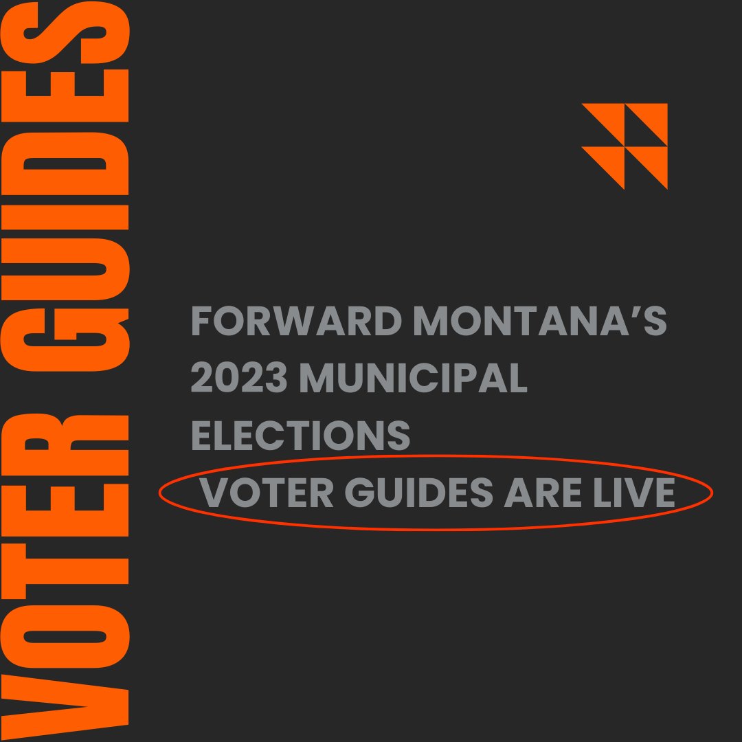 Our 2023 Municipal Election Voter Guides are LIVE! Every year, Forward Montana makes independent, comprehensive local voter guides to help you make an informed choice when filling out your ballot! #ForwardMontana #MTPol #Vote #Local forwardmontana.org/voterhub/