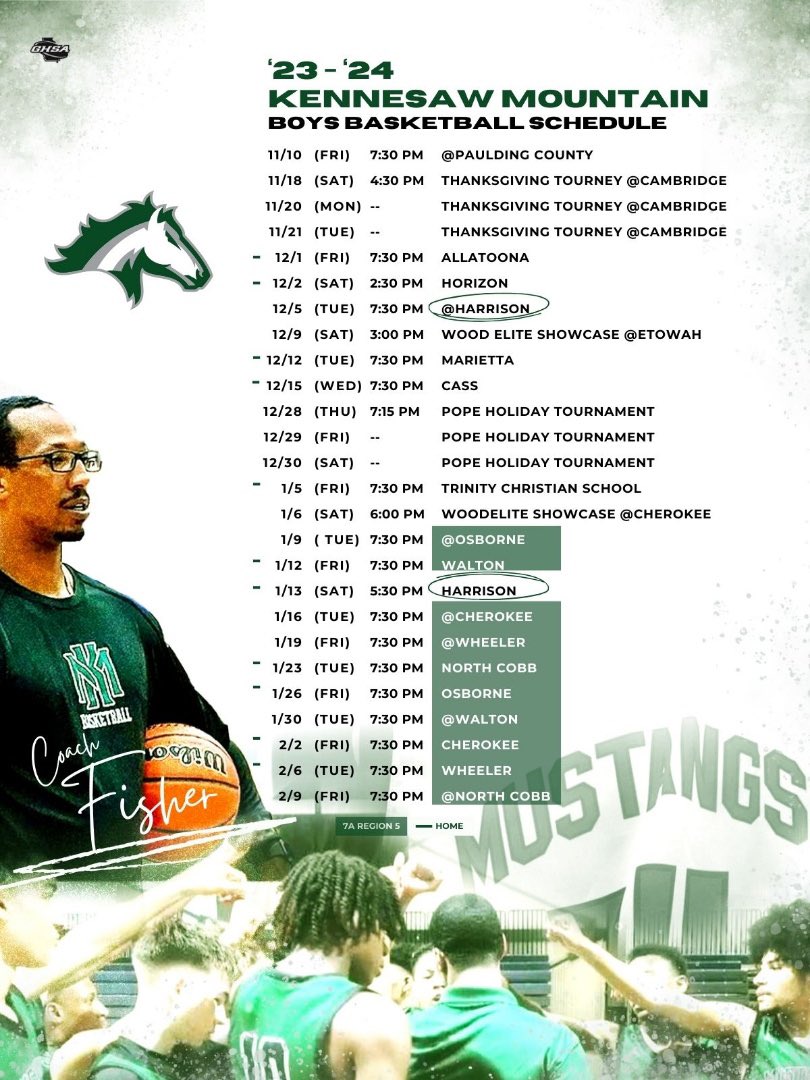 @KMHSMensBball 2023-2024 Season Schedule! 🐎