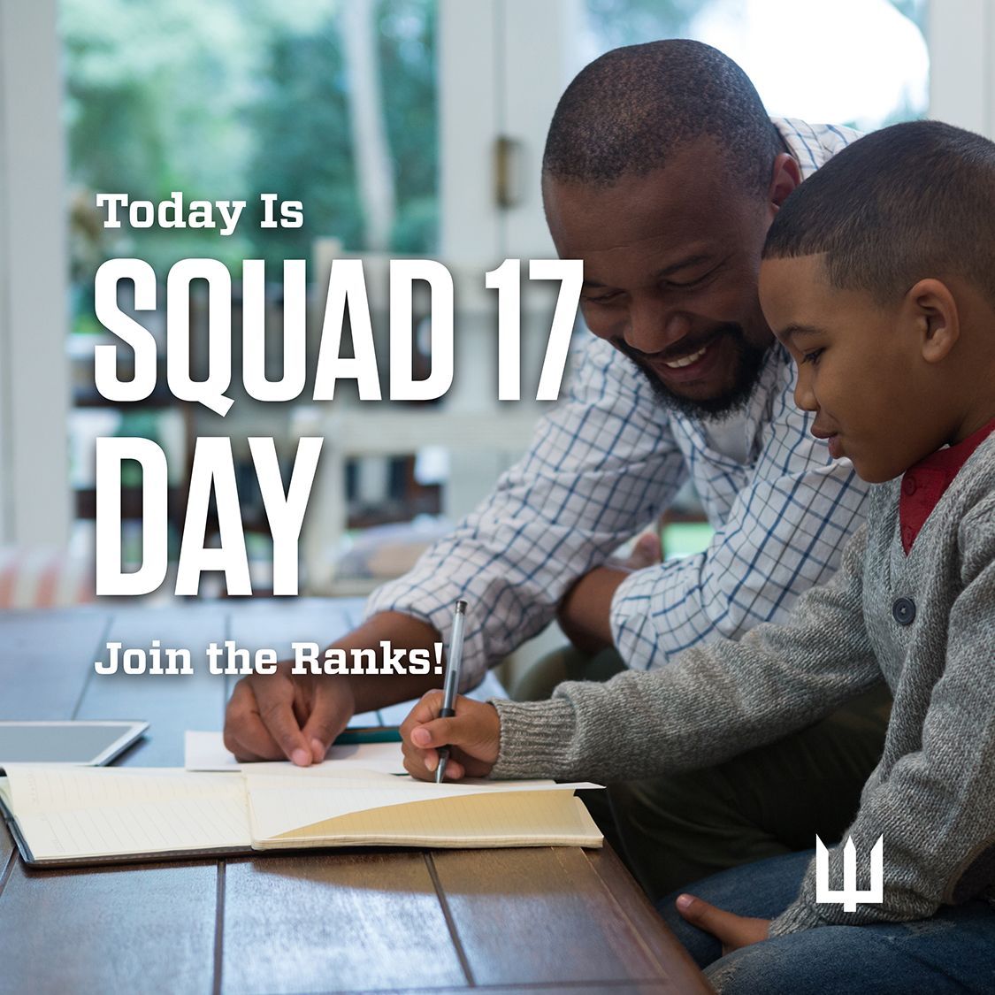 sealkids's tweet photo. Never miss a month--enlist in Squad 17 to support SEALKIDS on a recurring basis.

🔱 Click through the link in our bio to join the ranks! 🔱 #nonprofit #SEALKIDS #Squad17 #usnavyseal #america #family #navyseals #trident #stayinthefight https://t.co/87eoTSxWrY