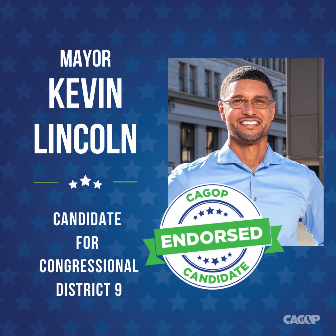 CAGOP's tweet photo. CAGOP is proud to endorse @KevinLincolnCD9 in #CA09 https://t.co/FglbulRgHr