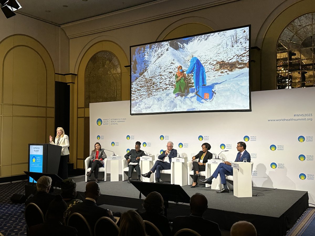 Across the globe, community health workers serve as sources of trusted knowledge in their communities, as providers of integrated primary health care &amp; nutrition services.

My remarks at #WHS2023 on the launch of the Community Health Delivery partnership. uni.cf/46zP16D