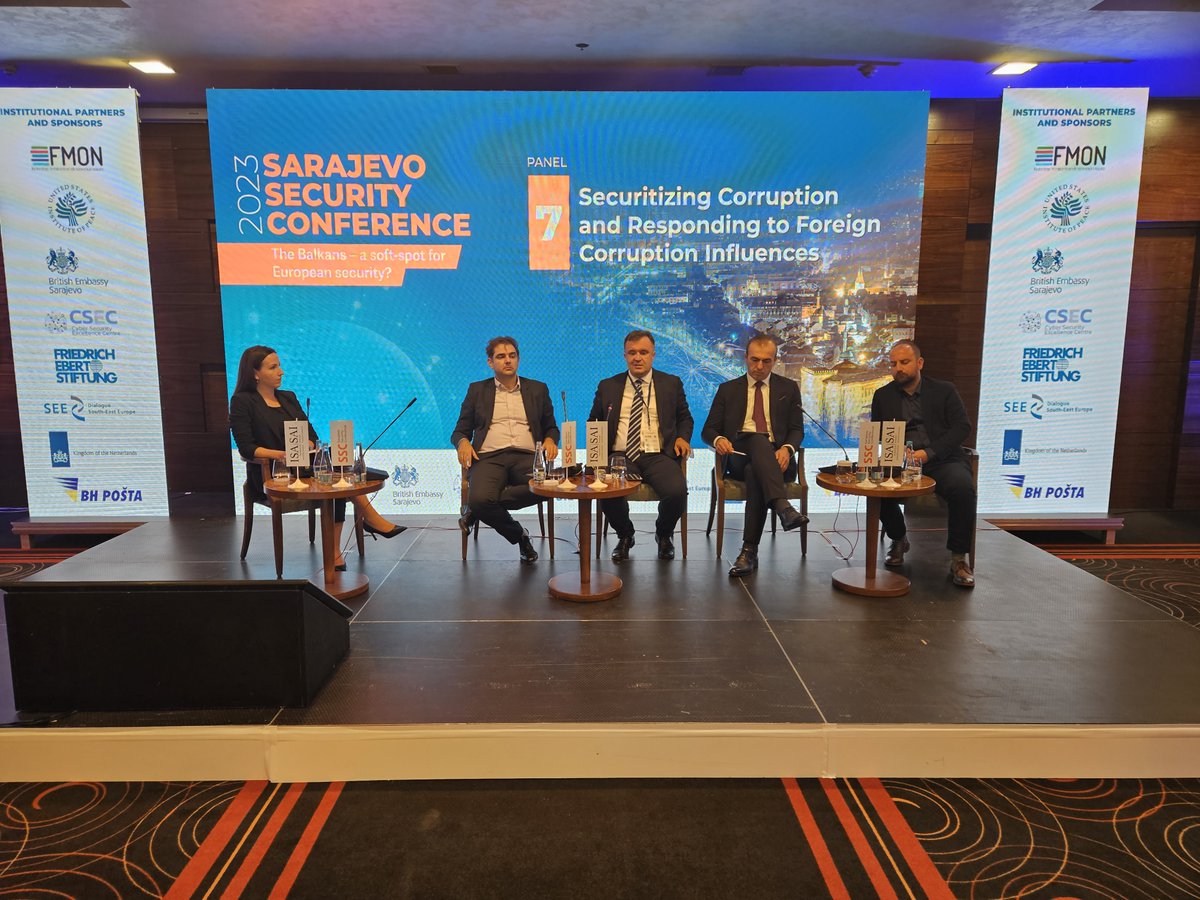 For our last - but in no way least - panel discussion for #SSC2023, we addressed the increasingly vital issue of securitizing corruption and how it can threaten national security and international stability.