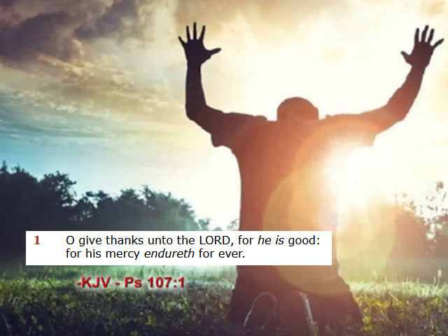 onlyfindtruth's tweet photo. KJV - Ps 107:1 https://t.co/wWbZUqs3Zh