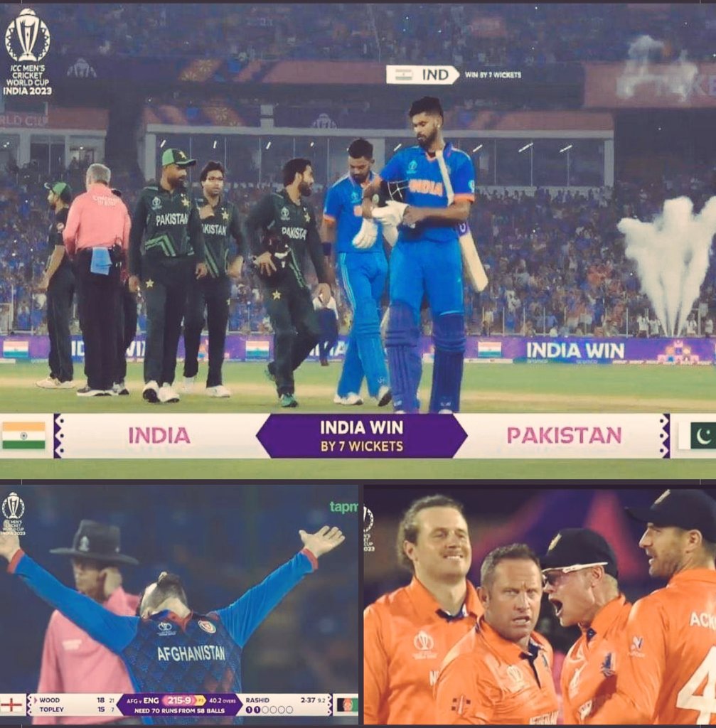 zs2d47's tweet photo. In this World Cup, all the small teams are upsetting the bigger ones. First Pakistan lost to India🤧 then England to Afghanistan, and today Netherlands defeated South Africa 🔥🔥🔥
#SAvsNED https://t.co/gu8d8hes9K