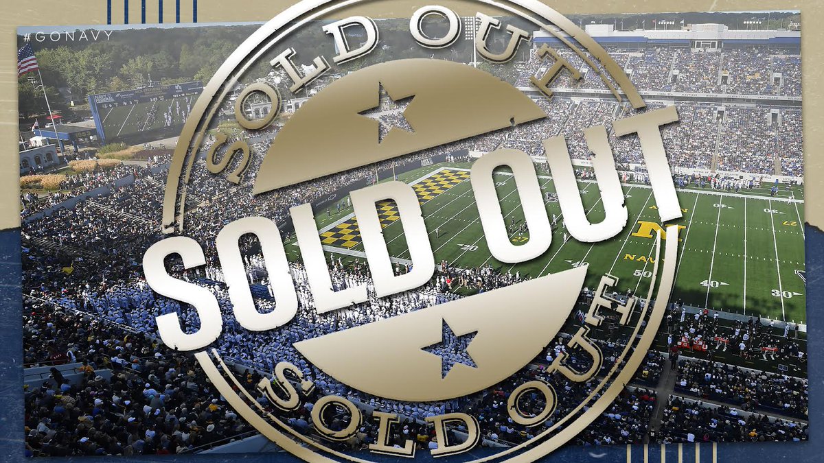 Navy-Air Force Football Game SOLD OUT: navysports.com/news/2023/10/1…