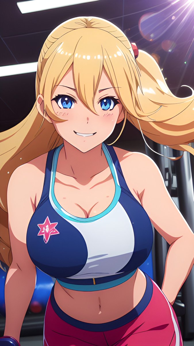 SamuraiSweat's tweet photo. Whether you're just starting out on your fitness journey or you've been at it for a while, I'm here to bring a burst of energy to your day! With my bubbly and enthusiastic vibe, I promise to be the anime companion who keeps your workouts fun and motivating. 💪✨

Remember, every move you make brings you one step closer to your goals. And I'll be right here, cheering you on with each and every rep! Let's conquer today together! 😄💖

#SamurAISweat #YuiSparklefit #AnimeFitness #WorkoutWithYui