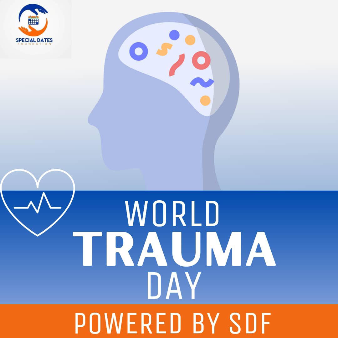 DatesFoundation's tweet photo. World Trauma Day is observed annually on October 17th to raise awareness about the impact of trauma and promote the importance of prevention, treatment, and support for trauma survivors. https://t.co/74STI0aDhq