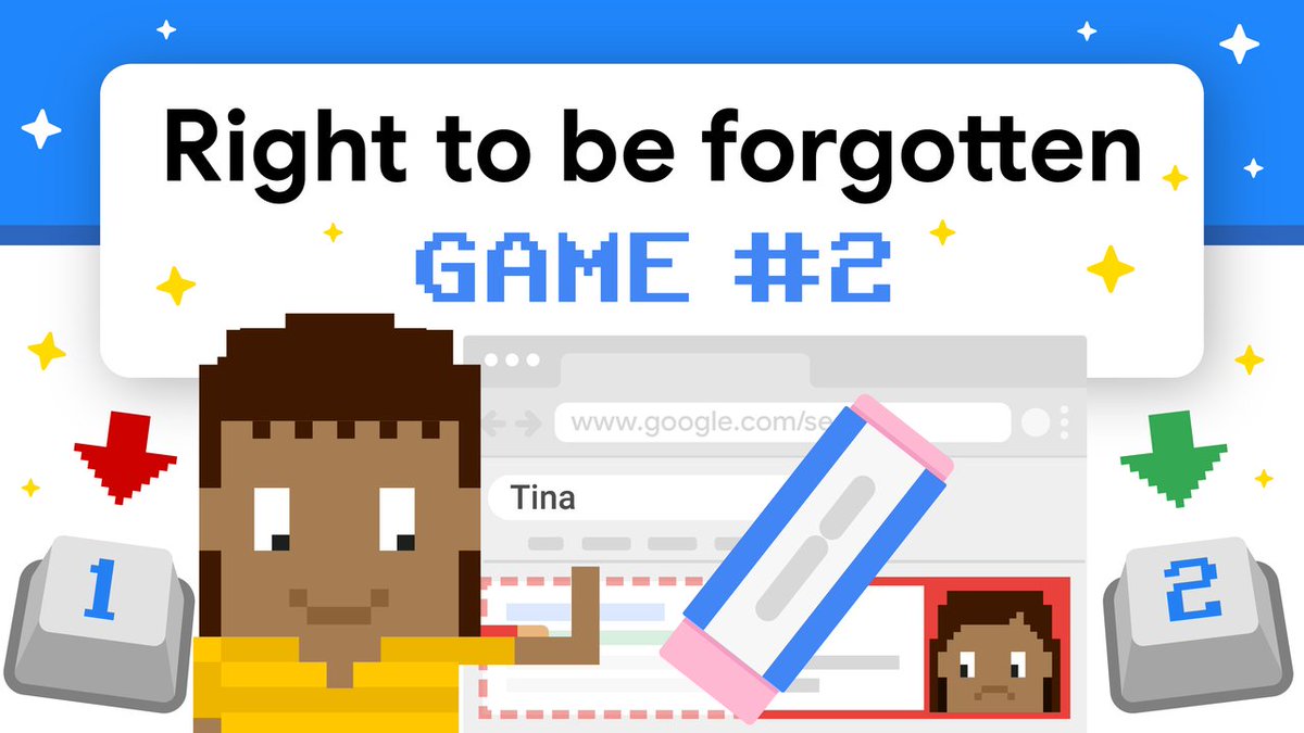 Ever wondered what Google reviewers look at when assessing a Right to be Forgotten request?

🕹️ Play round 2 and help the reviewer look at Dr. Hall and Tina's Google Search removal requests. → goo.gle/469FGlm