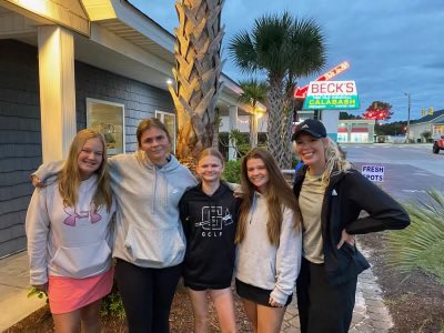 GilbertWGolf's tweet image. The Lady Indians’ season ends at Diamondback CC in the Lower State Championship. Proud of this team and everything they have accomplished! ❤️

Natalie Berry - 104
Olivia Pitillo - 112
Grace McGlocklin - 113
Leyla Chavis - 119
Georgia Harmon - 137
Total: 448

#ChiefMentality