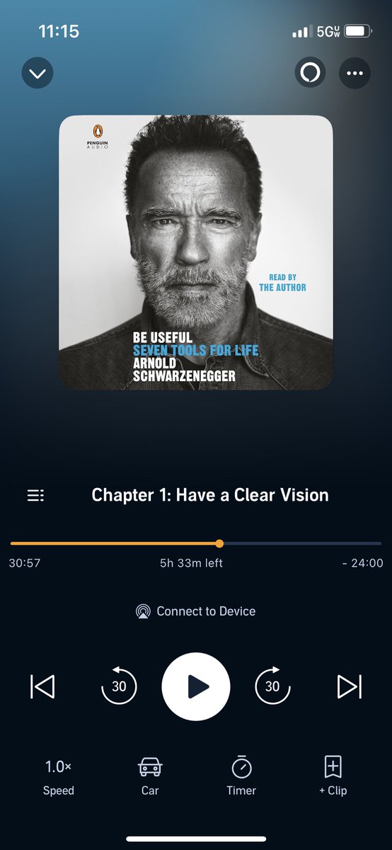 Nothing better to hear @Schwarzenegger himself as he narrates useful tools for life … #respect and #inspired #beuseful