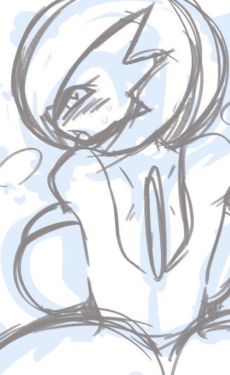 お待たせしそうなので下絵を一部だけ 