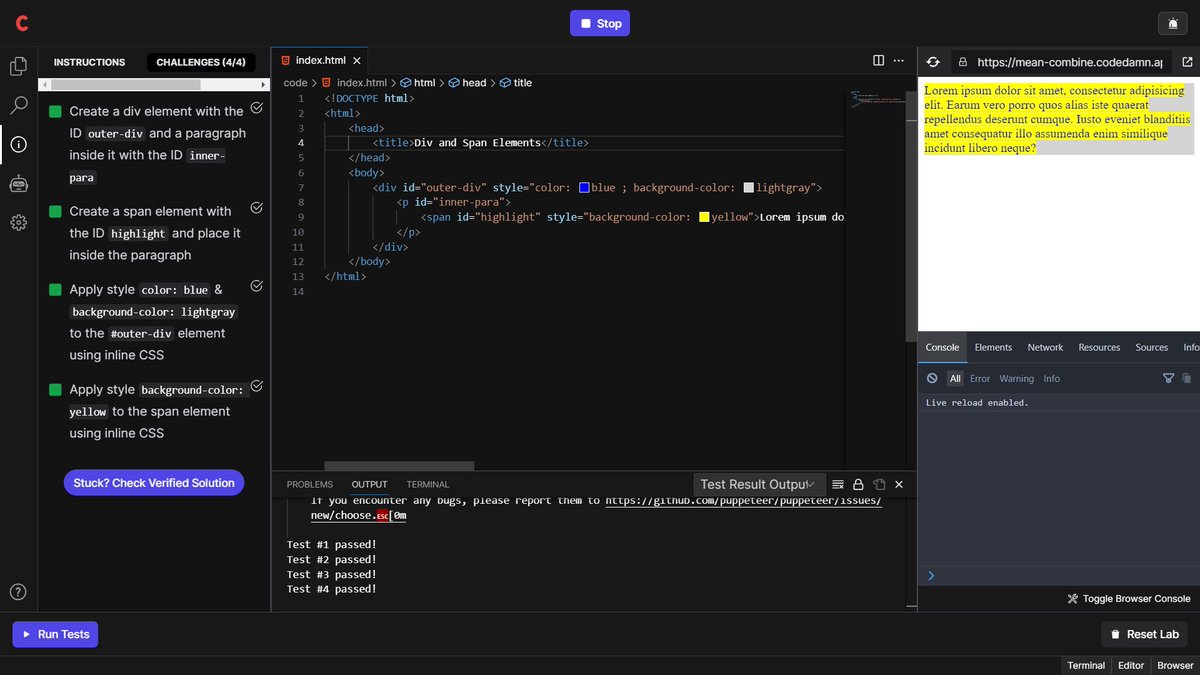KhadseAtharv's tweet image. Day 8/100 , Today, I have learnt about div and span elements, two of the most commonly used HTML elements . 
#100daysoffrontend on @codedamncom
#html #codedamn #FrontEndDeveloper #fieldset #tags #input #75hardchallenge #learntoearn #100DaysOfCode