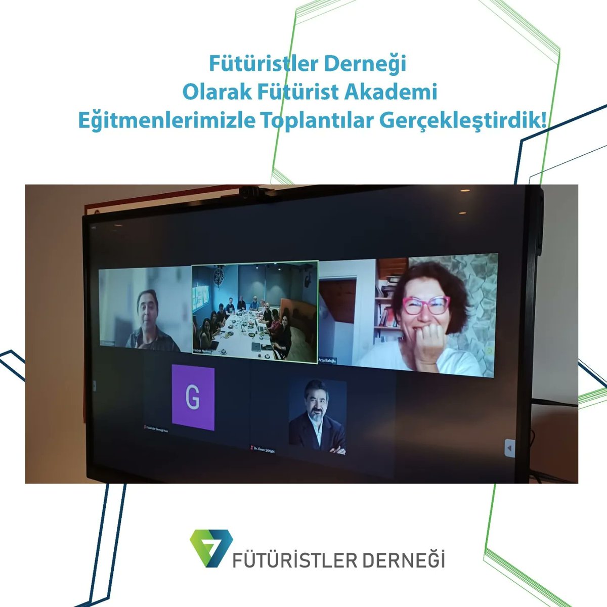 FuturistlerDern's tweet photo. Fütüristler Derneği'nde sunulan Gelecek Bilgisi eğitim programında yer alan Fütürist Akademi Eğitmenleri 7 ve 12 Ekim'de bir araya geldiler. Bu toplantılarda Fütürist Akademi'de bugüne dek yapılan çalışmalar hatırlandı, yenilikler paylaşıldı ve akademinin yakın geleceği planlandı https://t.co/K9LP0vmF1W