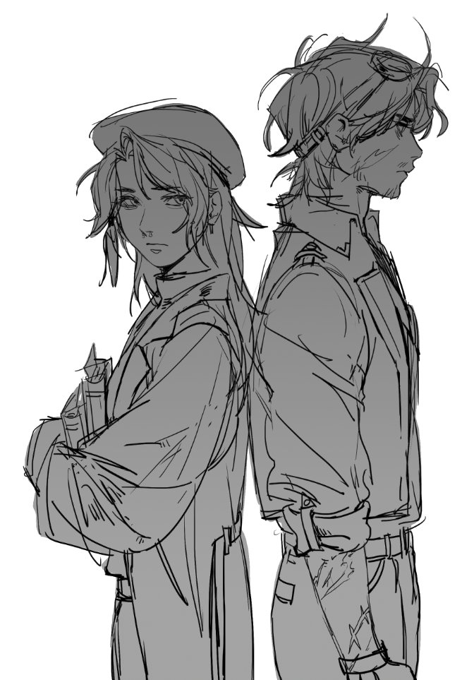been busy with work and other stuff so i cant draw qsmp much so have some sketches :,) 
