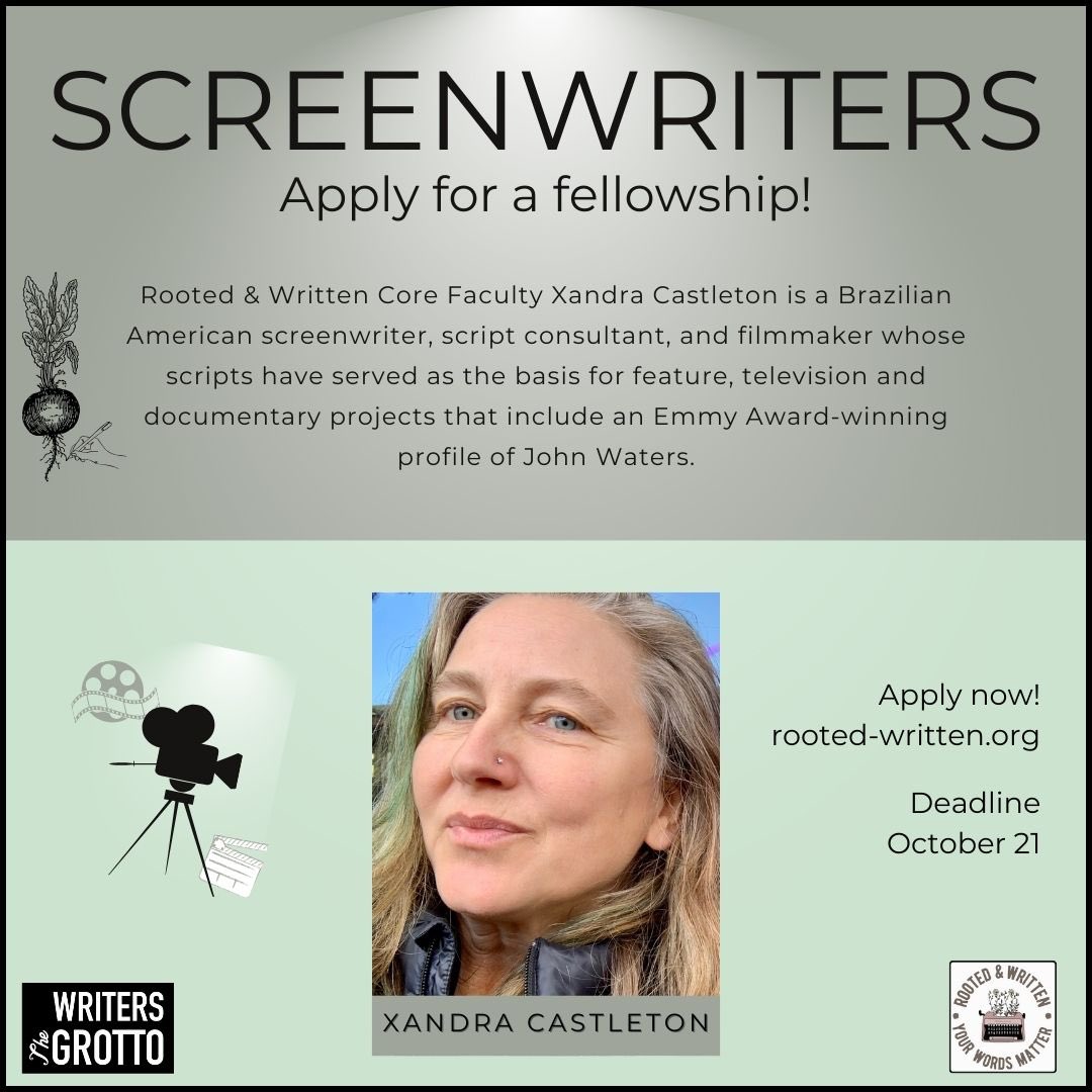 sfgrotto's tweet photo. Screenwriters of color! Apply now!
Deadline: 10/21
https://t.co/VUHLCOV23k
#screenwriting #screenwriter #filmmaking #film #screenplay #writing #writer #screenwriters #scriptwriting #writingcommunity #script #writers #screenplays #storytelling #bipoc #poc #rootedandwritten https://t.co/l3CORLZZZO