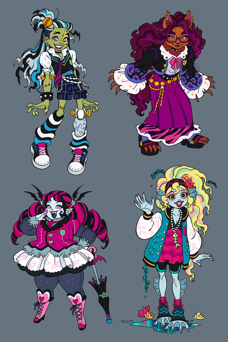 #MonsterHigh ok i got them out of my system now 😩design mashup for funsies