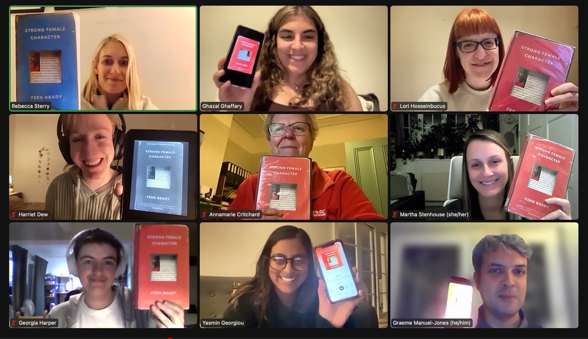 This evening we discussed Strong Female Character by @FernBrady. We had some insightful discussions about her experience of autism and being diagnosed as a women, masking, social cues, and challenges which come with being a neurodiverse person.