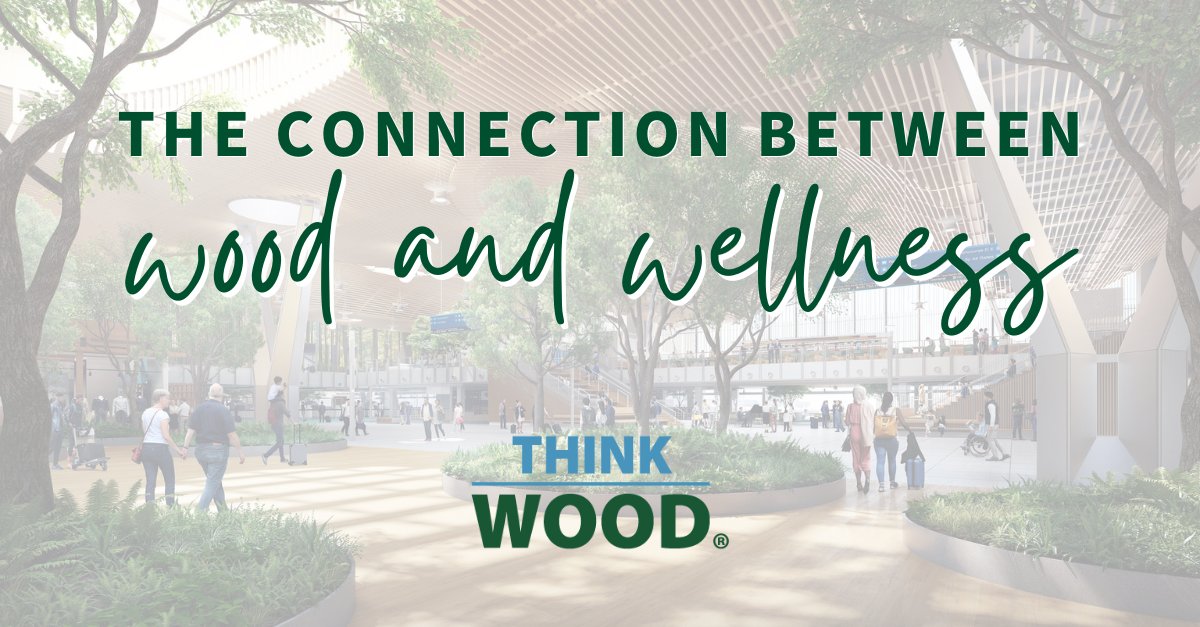 For #ForestProductsWeek, we can't forget to mention biophilic design, which is used to boost occupant experience and well-being through connection to nature and the use of natural elements like exposed wood. Browse @ThinkWood's biophilic design resources: hubs.ly/Q02379_P0