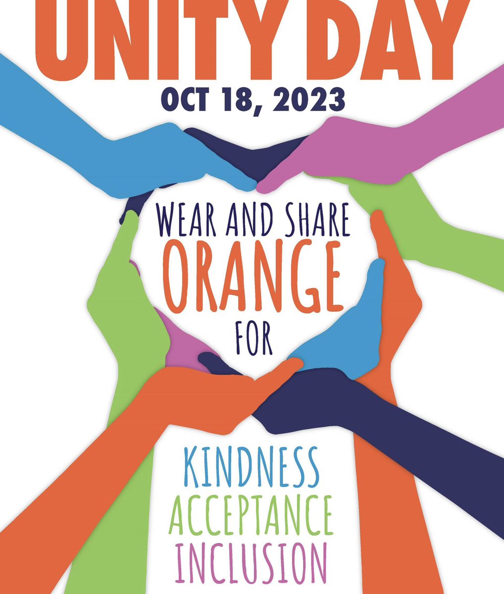 McDonoughHS's tweet photo. Don't forget to wear your Orange tomorrow 🧡🧡🧡 Coming together to stop bullying and promote Kindness and Acceptance 🧡💜🧡💜🧡 https://t.co/Fm0tltcw6j