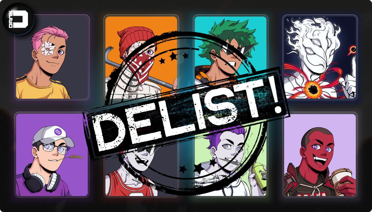 📢Attention Polygon Dank holders!

$NINJAZ coming to your wallets by end of this week 🔥

This will happen in 3 phases with the first one starting NOW!

DELIST ‼️