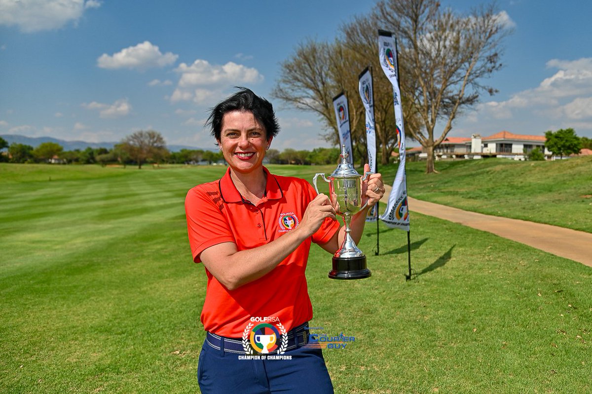 GolfRSA's tweet image. #wiretowire
Well done to Els Club Copperleaf member Russo Roberts-Gouws, who led from start to finish in a 4-shot Women's B-Division triumph 🏆

2023 GolfRSA #ChampionOfChampions delivered by The Courier Guy at Pecanwood Golf &amp;amp; Country Club
#golfrsa #itstartshere #ChampionsLeague