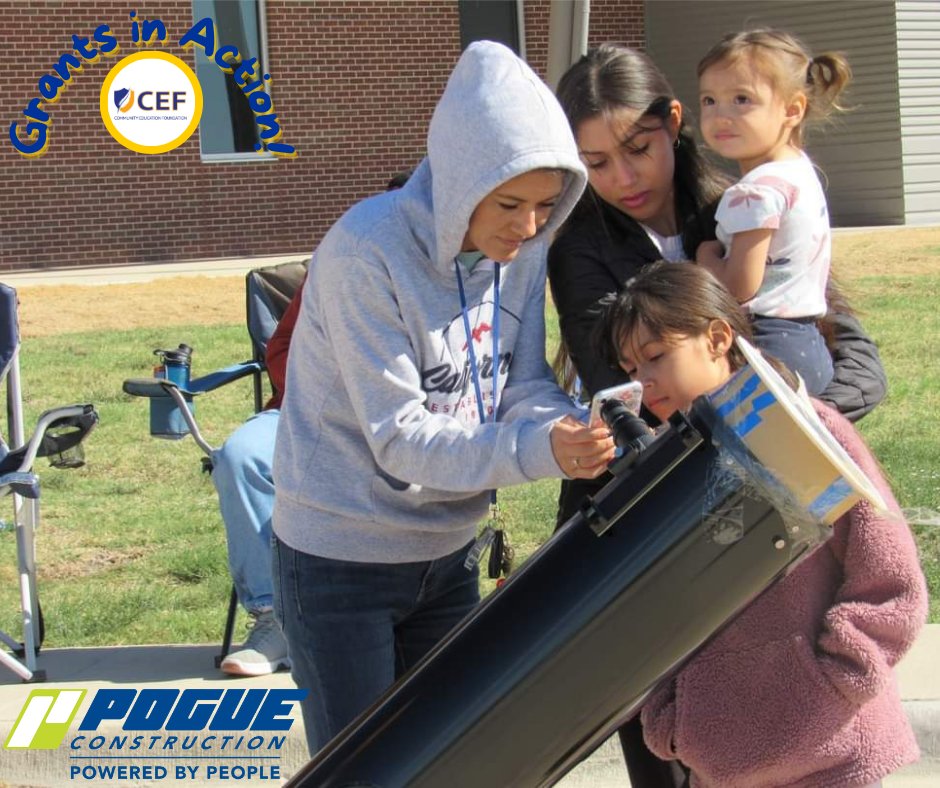 cisdef's tweet photo. Tammy McDaniel at @CHSBraveNation  wrote a grant for sunspotter telescopes and glasses that allowed for safe viewing of the Annular Eclipse this past weekend!
This grant allowed students to learn with a hands-on approach and was funded in partnership with @PogueConstruct!
#cisdef https://t.co/ggQjN0p6nu